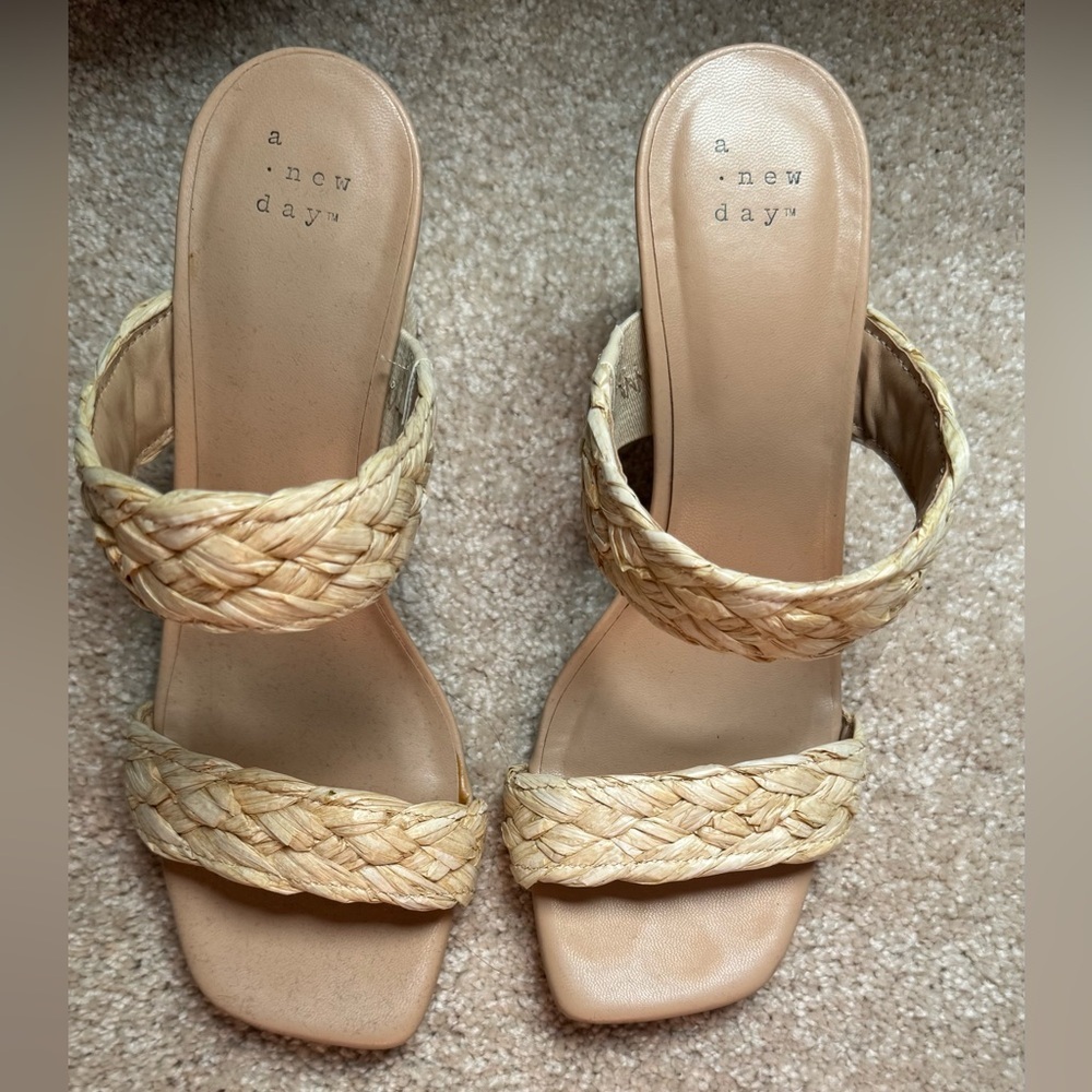a new day Braided Beige Women's Sandals